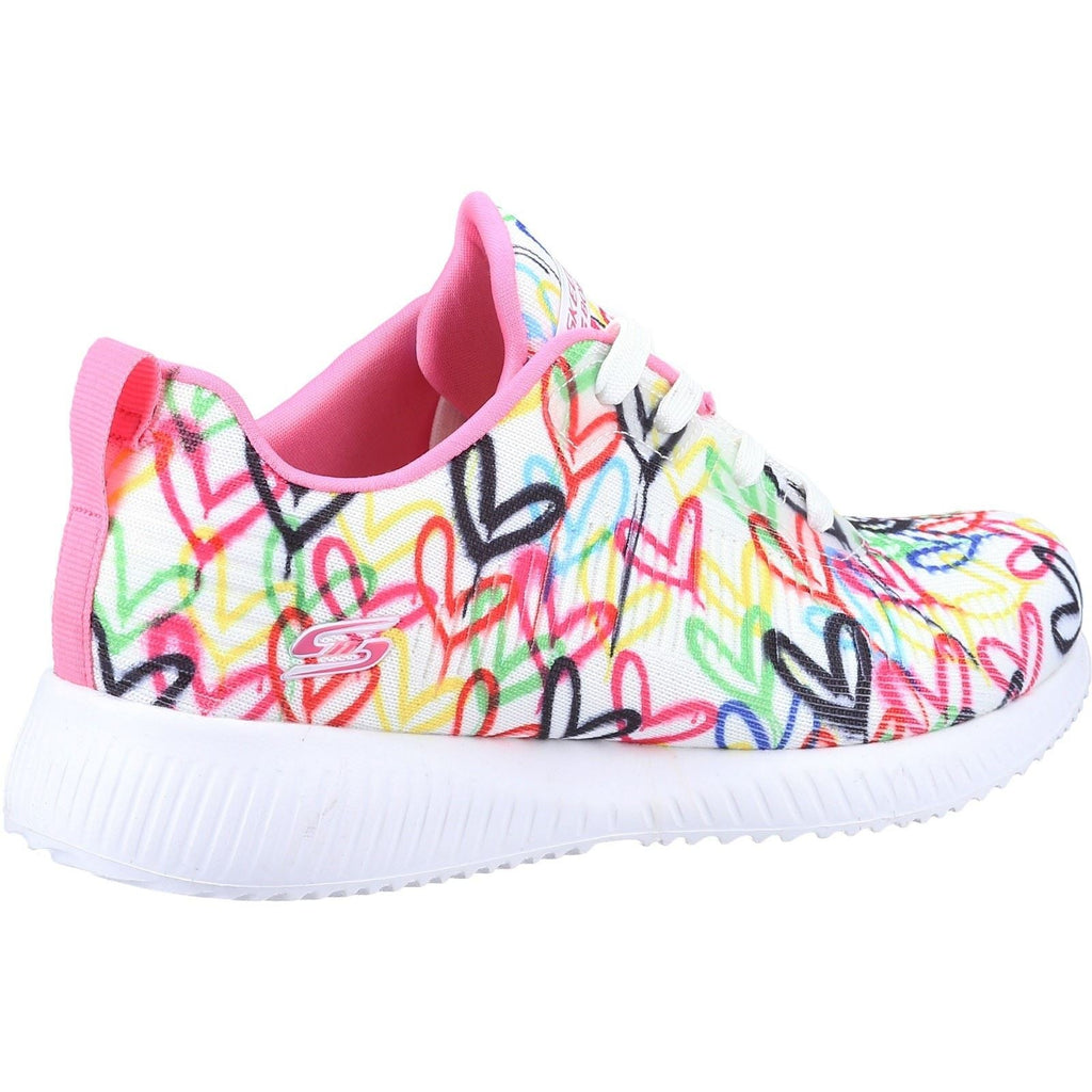 Skechers (GAR117092) Ladies Sports BOBS Squad Starry Love in UK 3 to 8