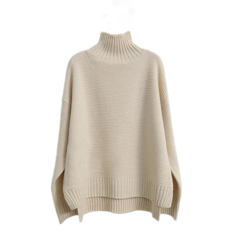 Women’s Cashmere Turtleneck Sweater – Soft Knitted Base Layer Pullover