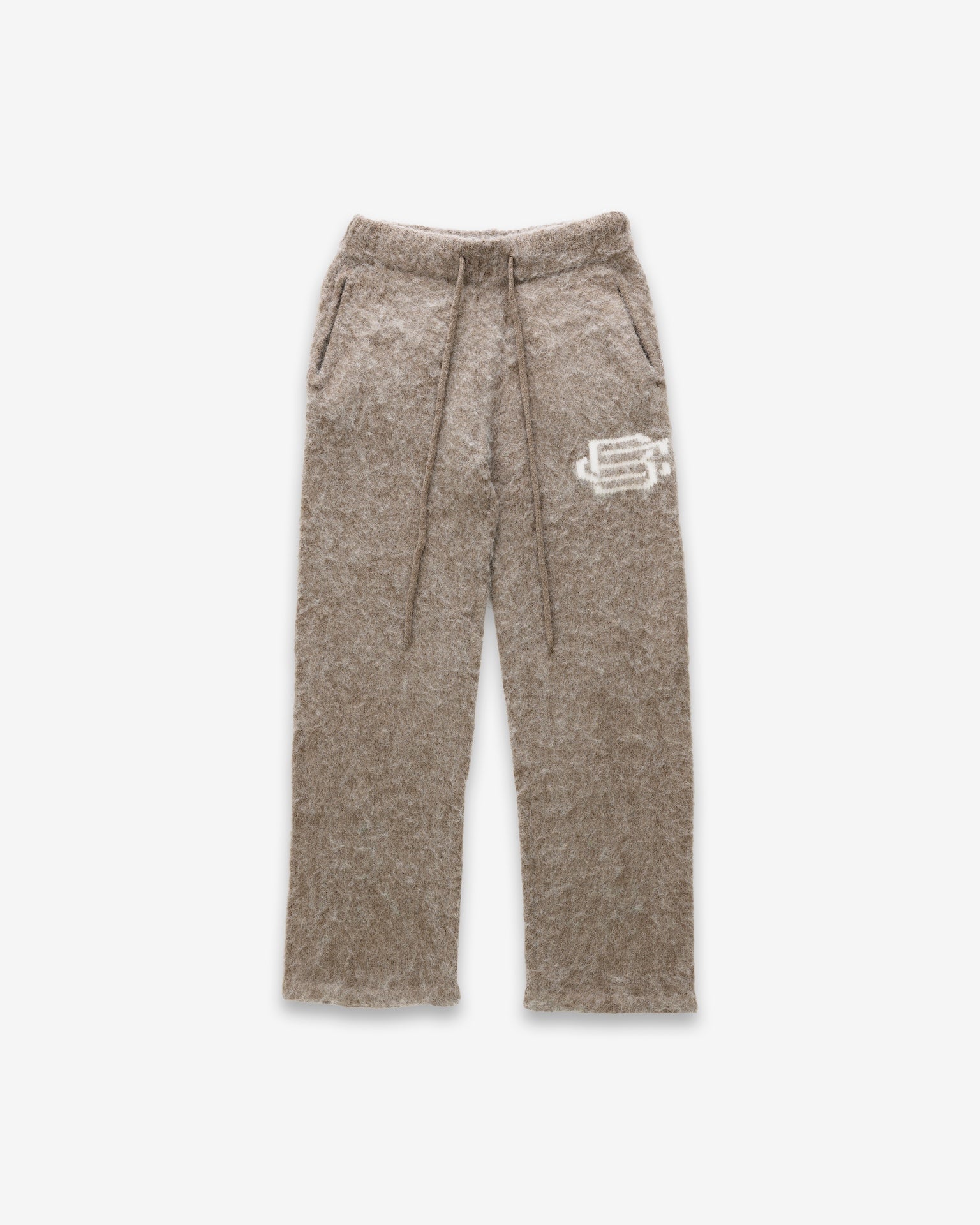 Mohair Knit BC Jogger - Taupe