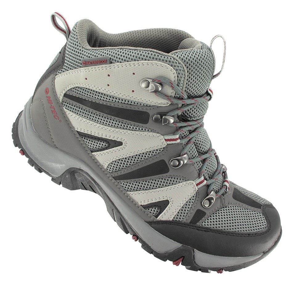 HI TECH CONDOR WATERPROOF BOOTS IN BLACK/GREY/RED IN SIZE UK7 EU(40) TO UK16 (EU50)