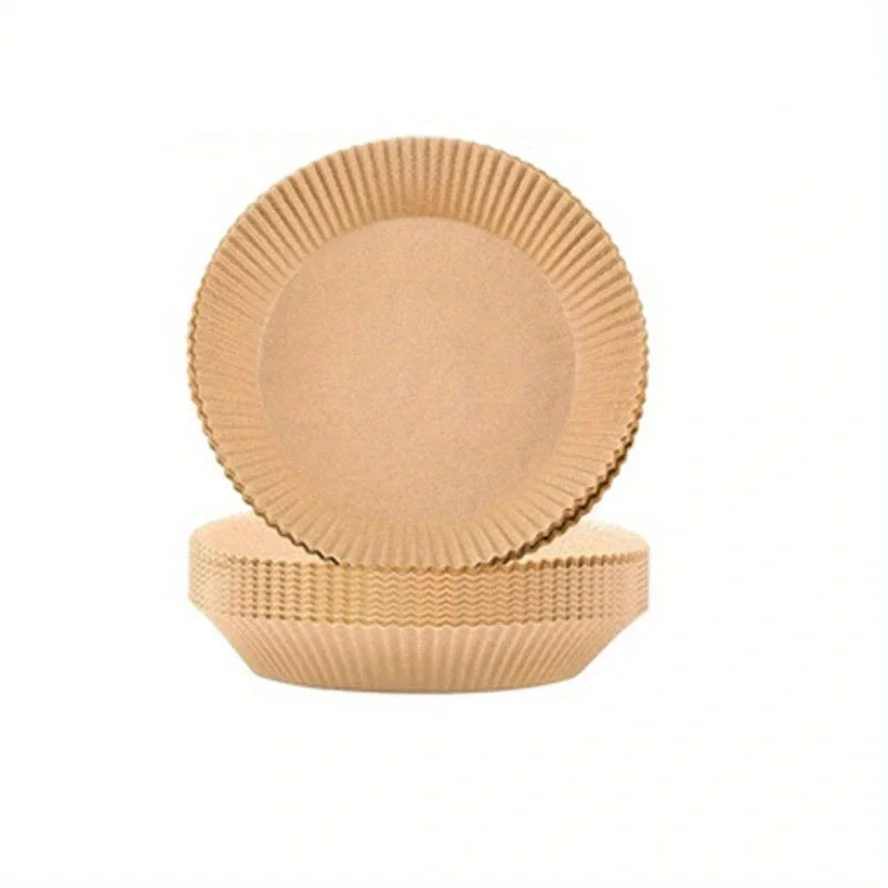 50/100PCS Air Fryer Disposable Paper Square Round Baking Paper Barbecue Plate NonStick Mat Kitchen Oven Oil Absorbing Paper Tool