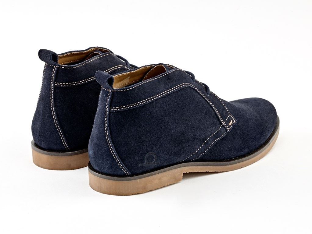 Chatham Dune Navy Suede Desert Boots