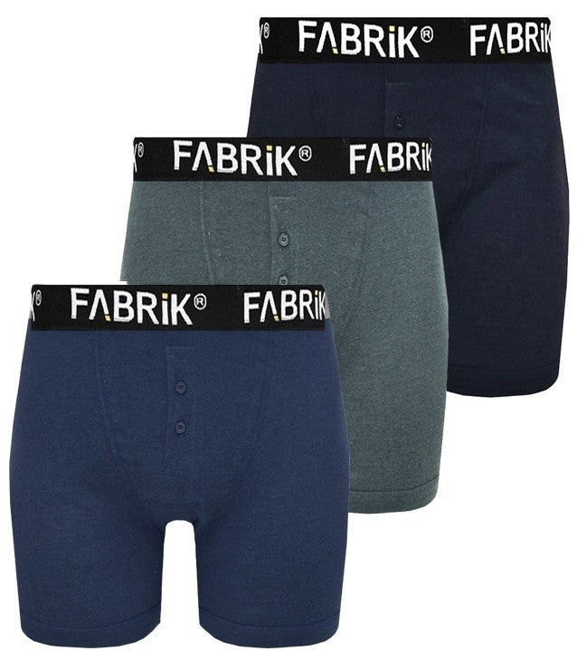 Fabrik Men's 9 Pairs Pack  Jersey Boxer Shorts (2418) in Black/Charcoal/Navy 2XL-8XL