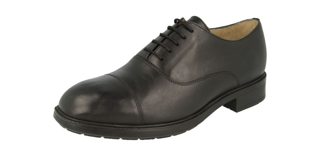 DB's Men's Wide (2V Fit) Formal Lace Up Oxford Shoes (Sutton) in Black Size 8
