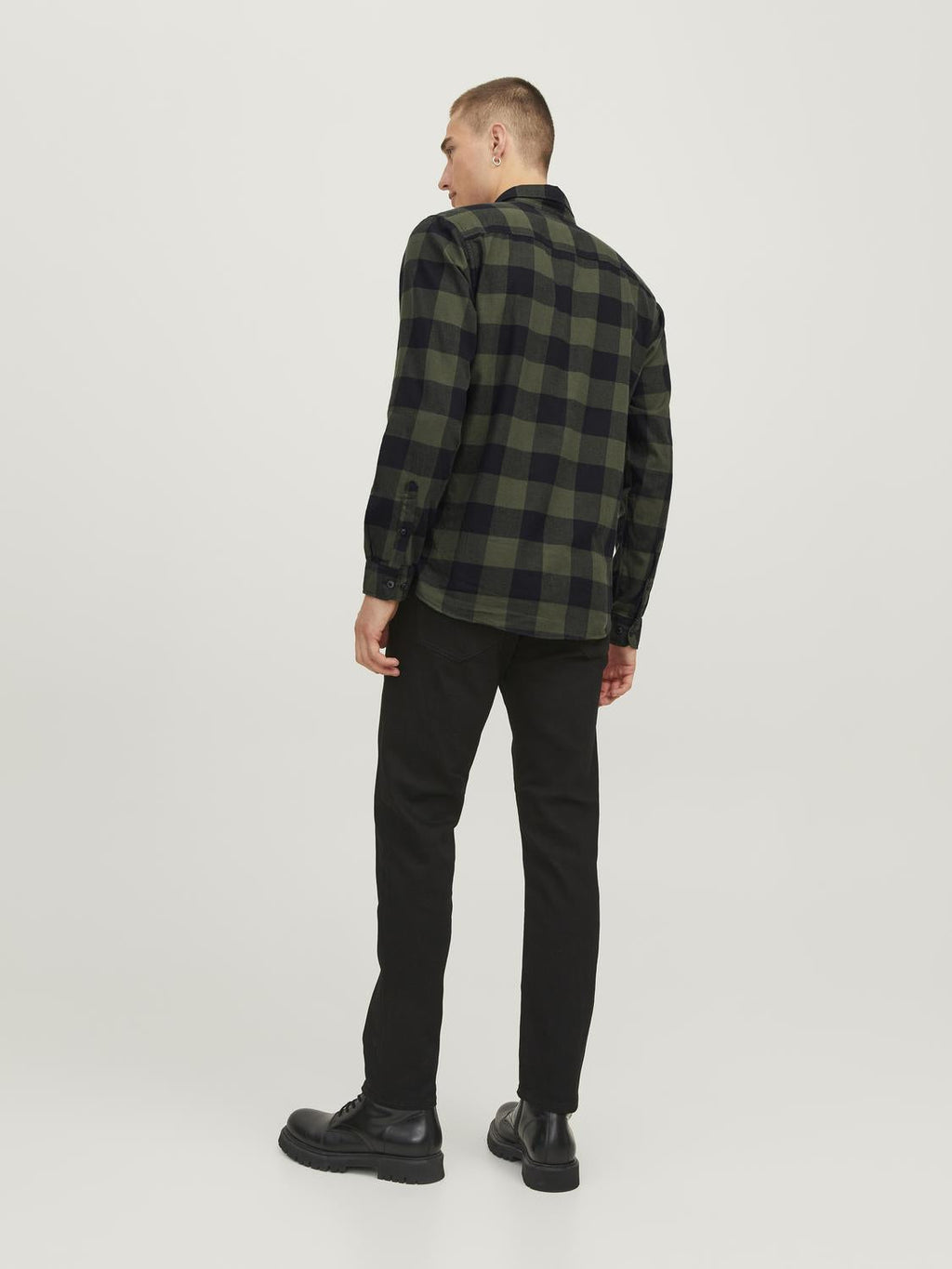 Jack & Jones Twill Checked Shirt With Long Sleeves For Men (JJEGINGHAM) in 5 Colours, L-XL
