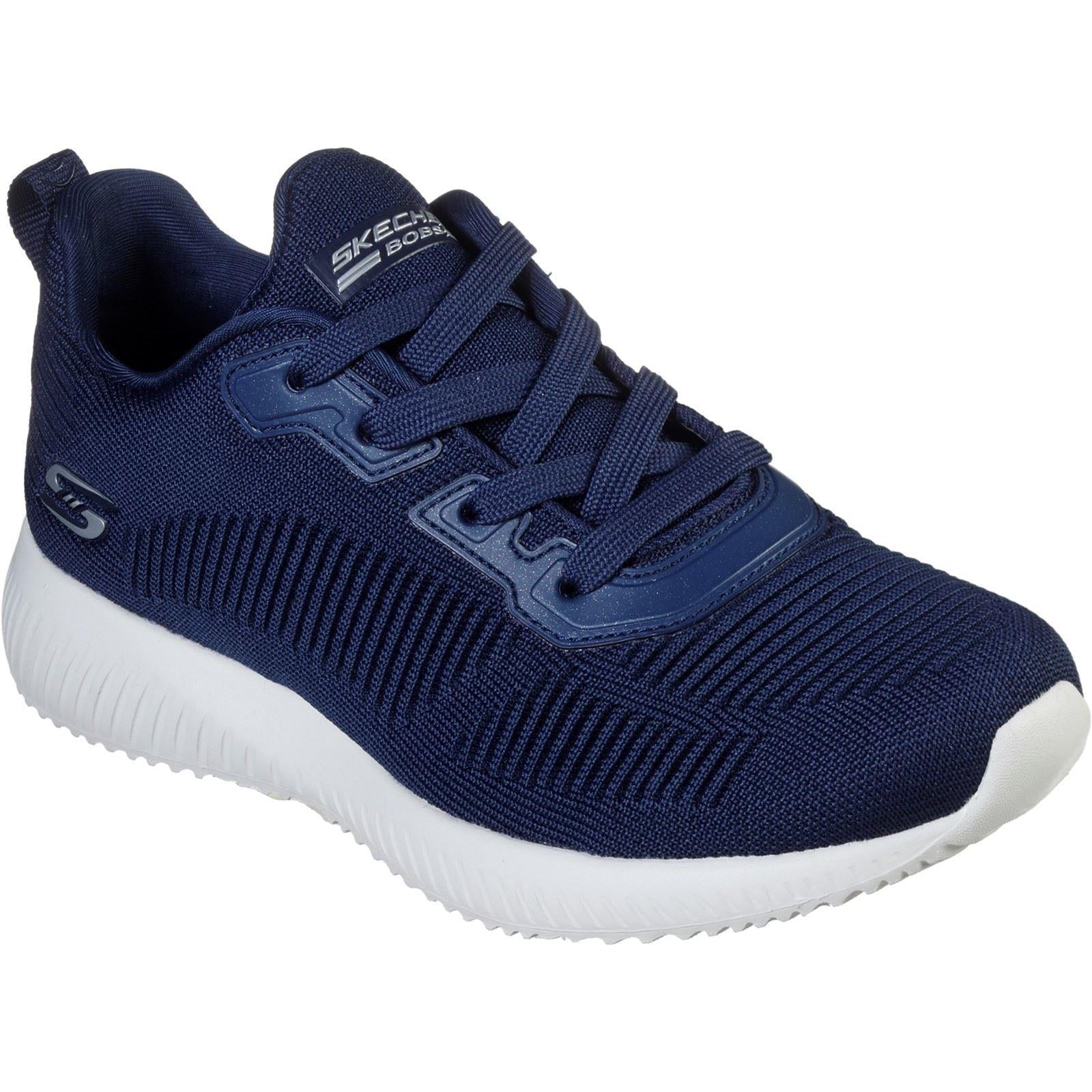 Skechers (GAR32504) Ladies Sports Bobs Sport Squad Tough Talk in UK 3 to 8