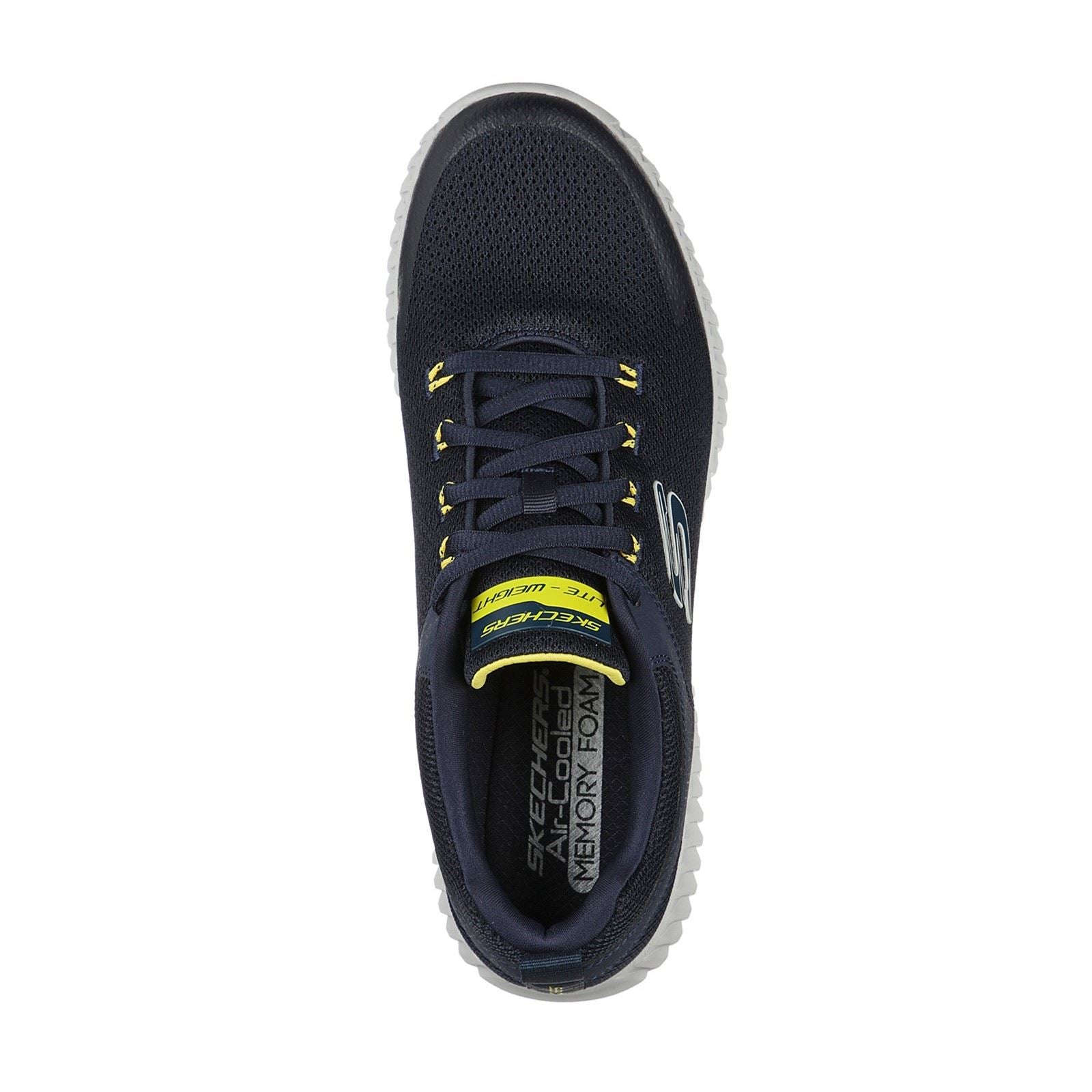 Skechers Elite Flex Prime Take Over Sport Shoes Mens Sports in  Navy Yellow