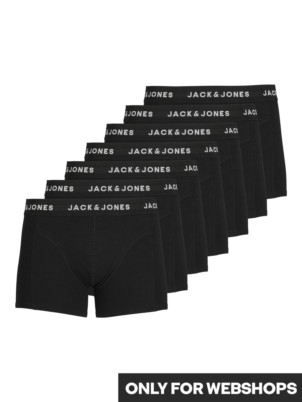 Jack & Jones Trunks With 7 Pack For Men (JACHUEY) in Black, M-XL