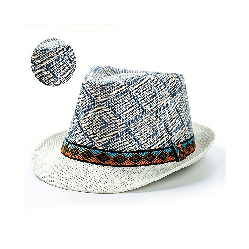 Stylish British Jazz Straw Breathable Sun Hat