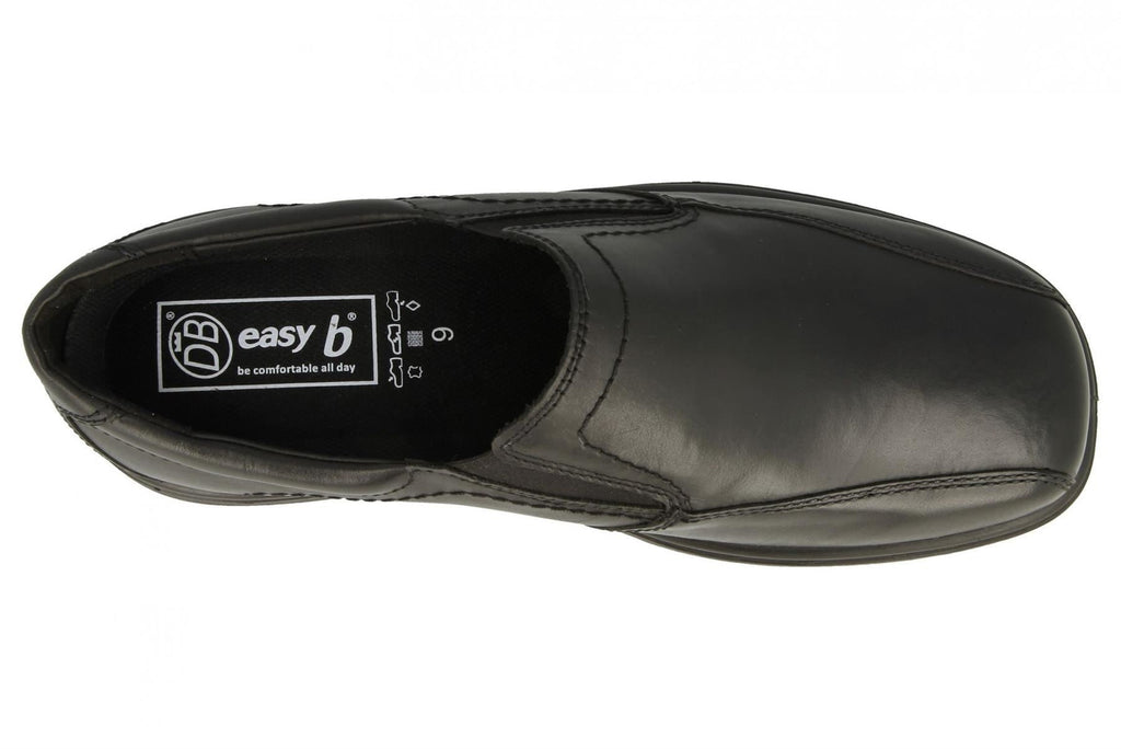Mens (Chris 2) 2V Fit By Db Shoes in Black Leather UK6 to UK12