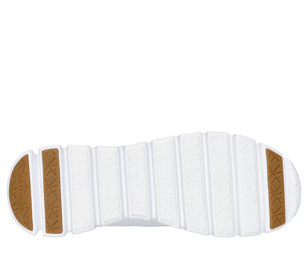 Skechers Slip On Sneaker Shoe For Men Glide-Step Noxus Slip-Ins Stretch Lace in White, 5.5-13