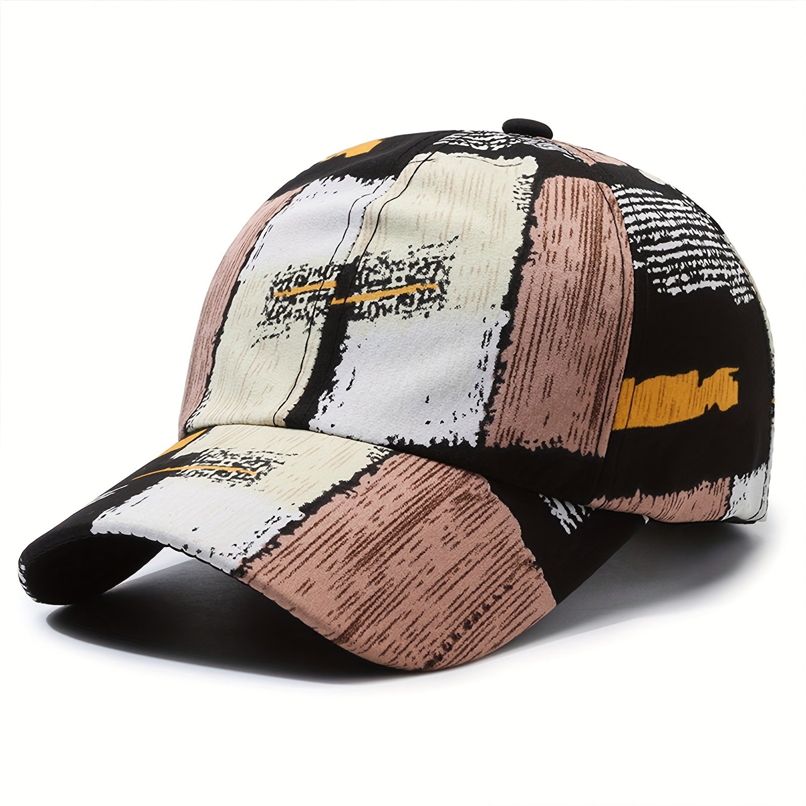 Color Block Graffiti Trendy Printed Unisex Baseball Cap