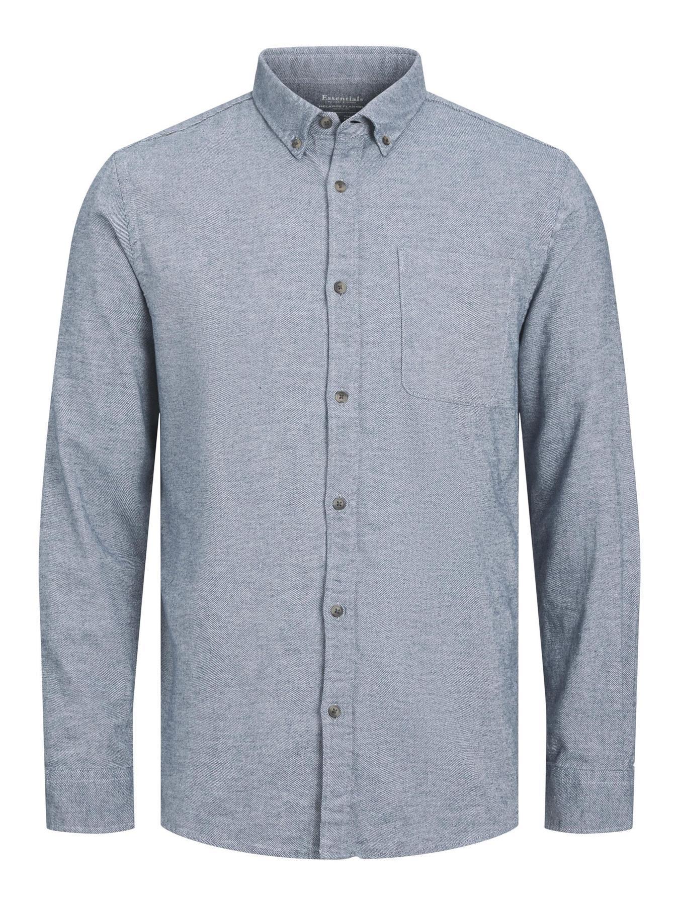 Jack & Jones Long Sleeves Shirt For Men (JJECLASSIC MELANGE) in 4 Colours, L-XL