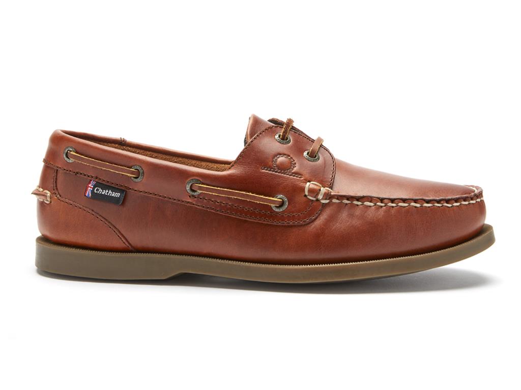 Chatham Mens Deck II G2 Deck Shoes in Chestnut