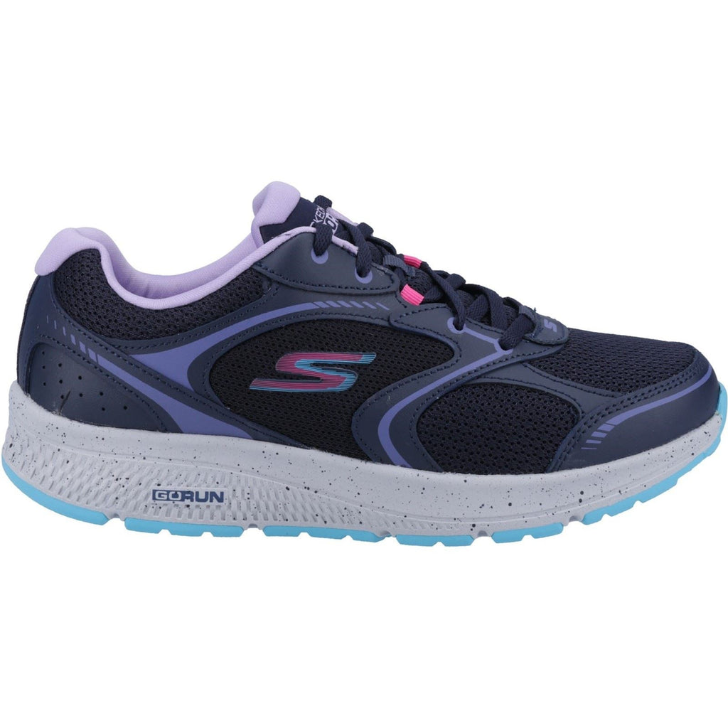 Skechers (GAR28285) Women's GO RUN Consistent - Vivid Horizon Trainer in Navy/Lavender 3 to 8