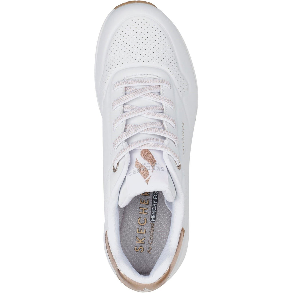 Skechers Women Trainers - Uno - Shimmer Away in 2 Colours, 3-8 - GAR155196