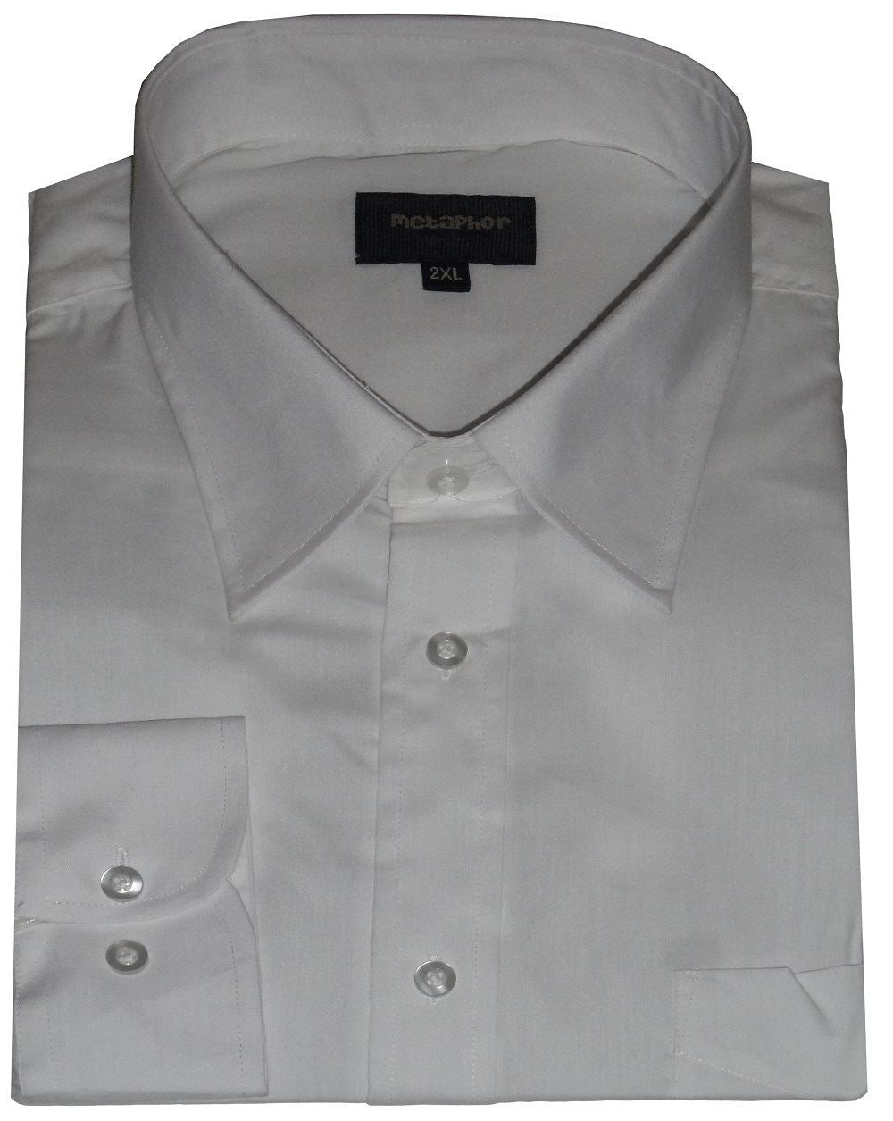 Metaphor Poly Cotton Long Sleeved Plain Shirts (15500) 2XL-8XL, 5 Colours