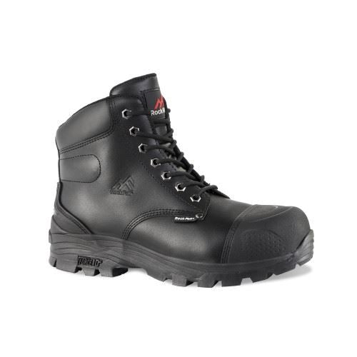 Rock Fall RF10 Ebonite Robust Safety Boot in 5 to 14, Black