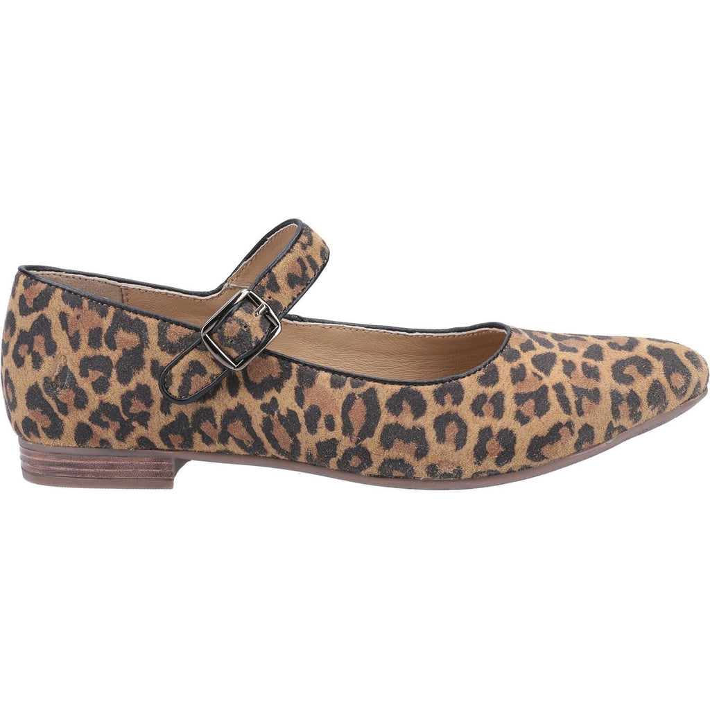 Hush Puppies Melissa Strap Shoe Ladies Summer in Leopard