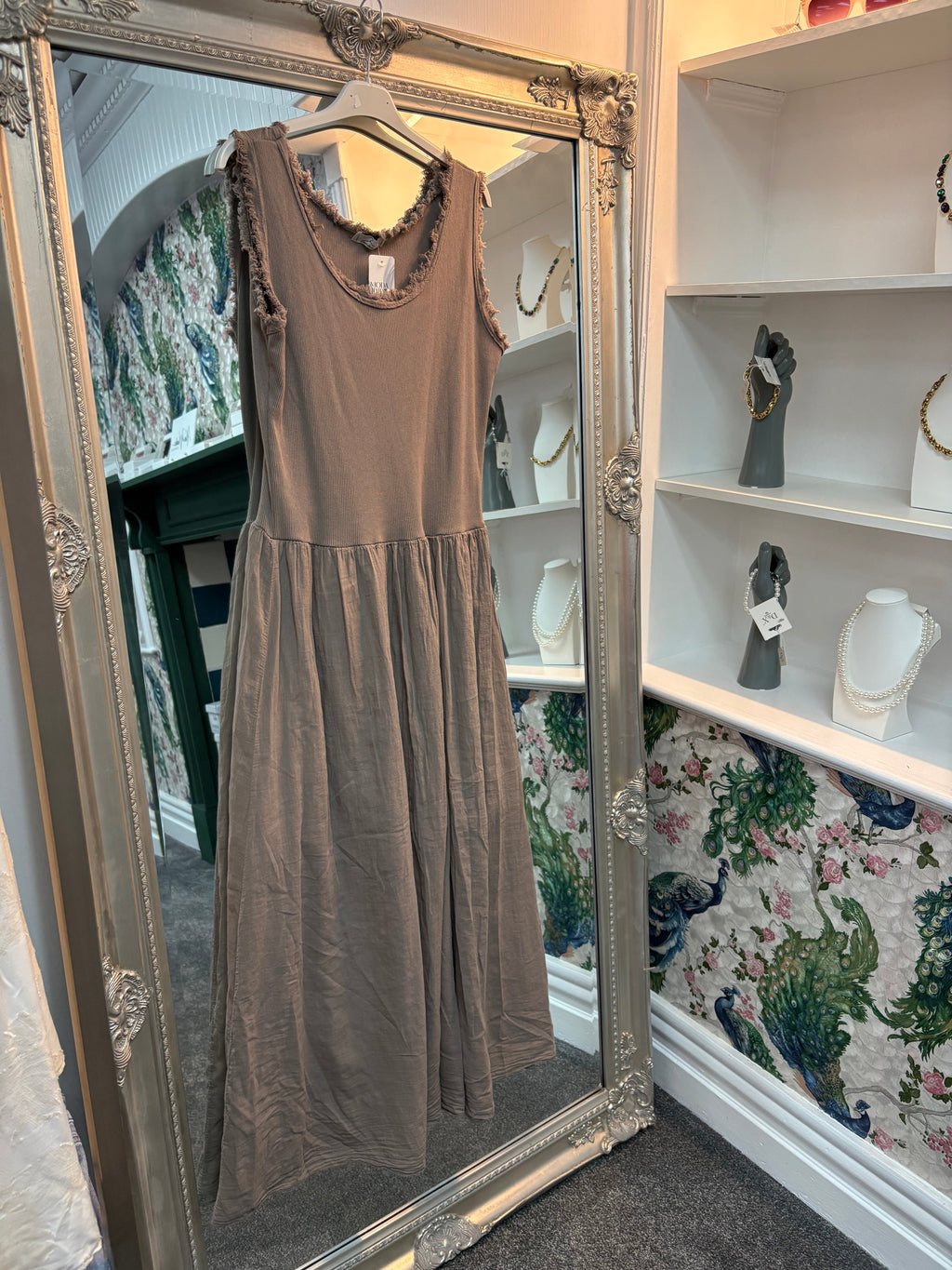 Plain Vest Maxi Dress | One Size Fits 8–18/20