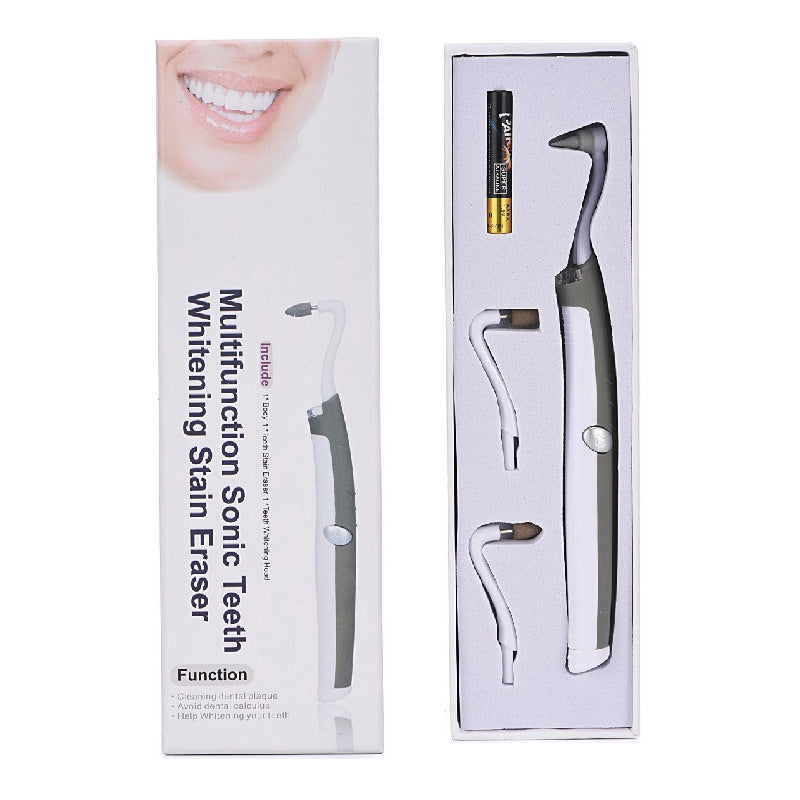 litpackLED sonic vibration electric teeth grinder polishing tooth cleaner removes dental plaque