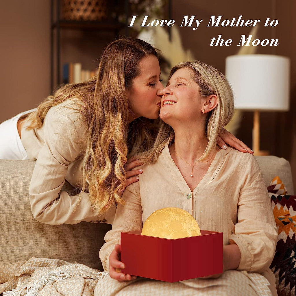 Moon Beam 3D LED Light 15cm - Home Decor LED Lamp - Moon Model Light Up Wireless