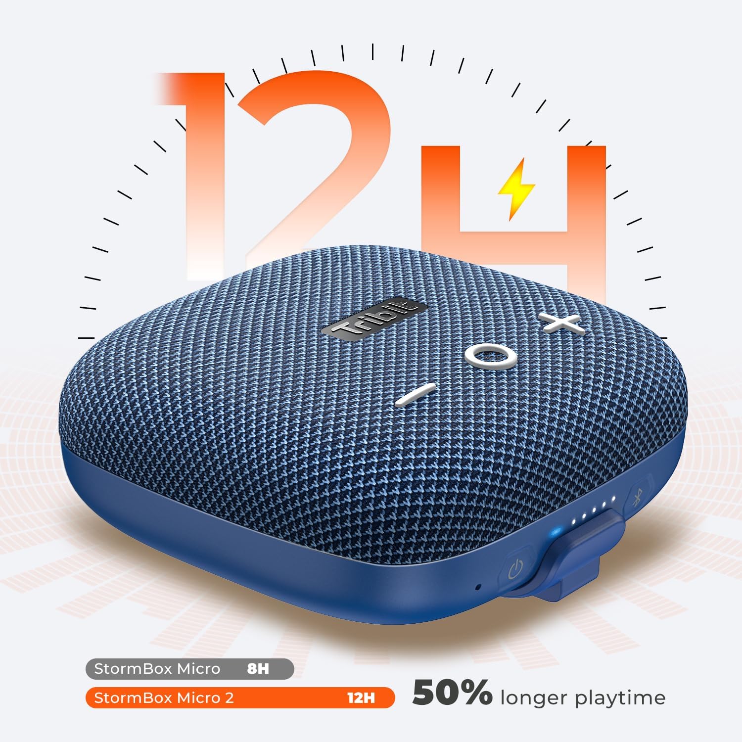 Tribit StormBox Micro 2 Bluetooth Speaker, IP67, XBass, Wireless Pairing