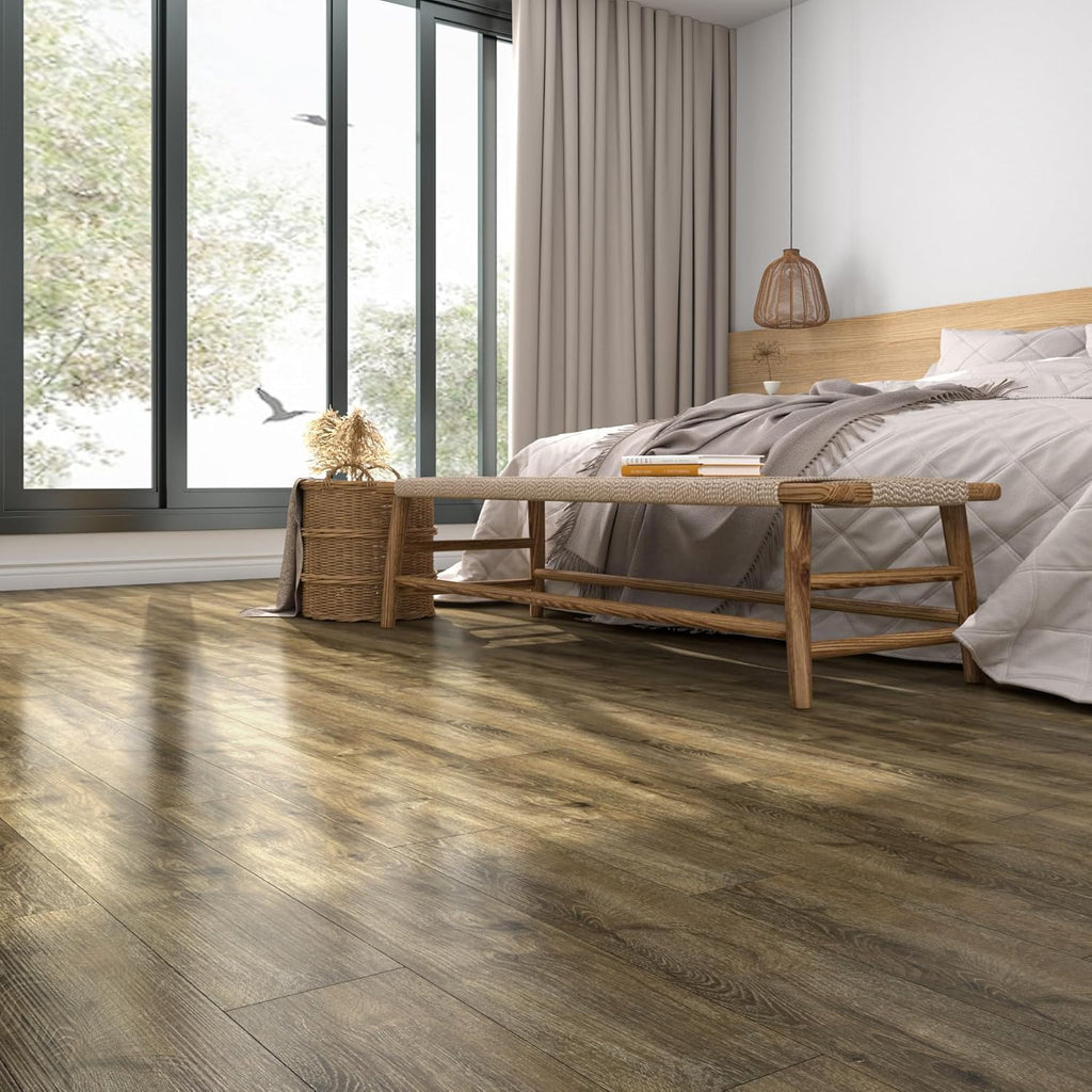 Peel and Stick Floor Tiles 90x15cm Wood Effect Vinyl Planks FunStick