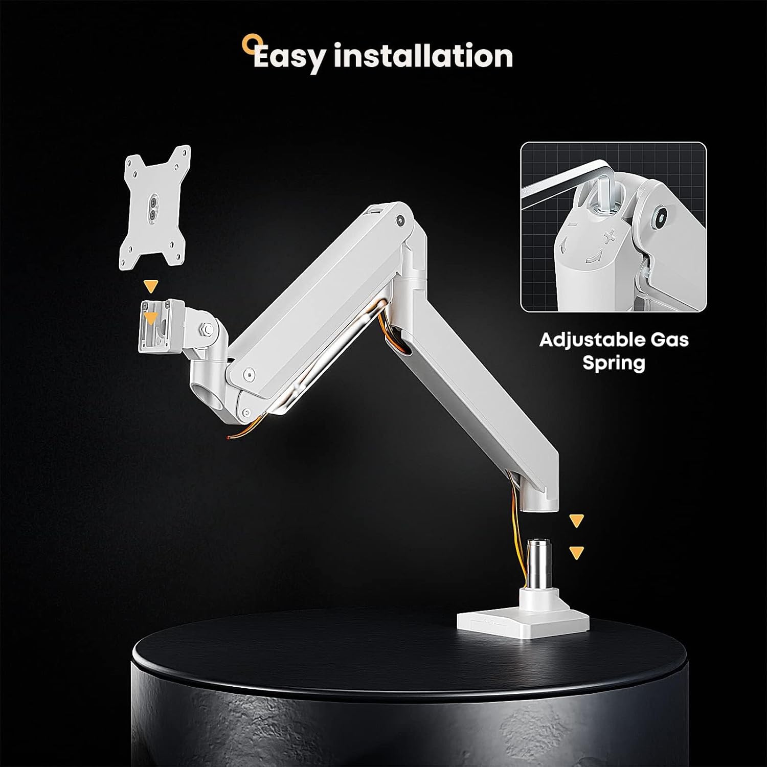 Ultrawide Monitor Arm 17 to 49 Inch Heavy Duty Gas Assisted Mount PUTORSEN