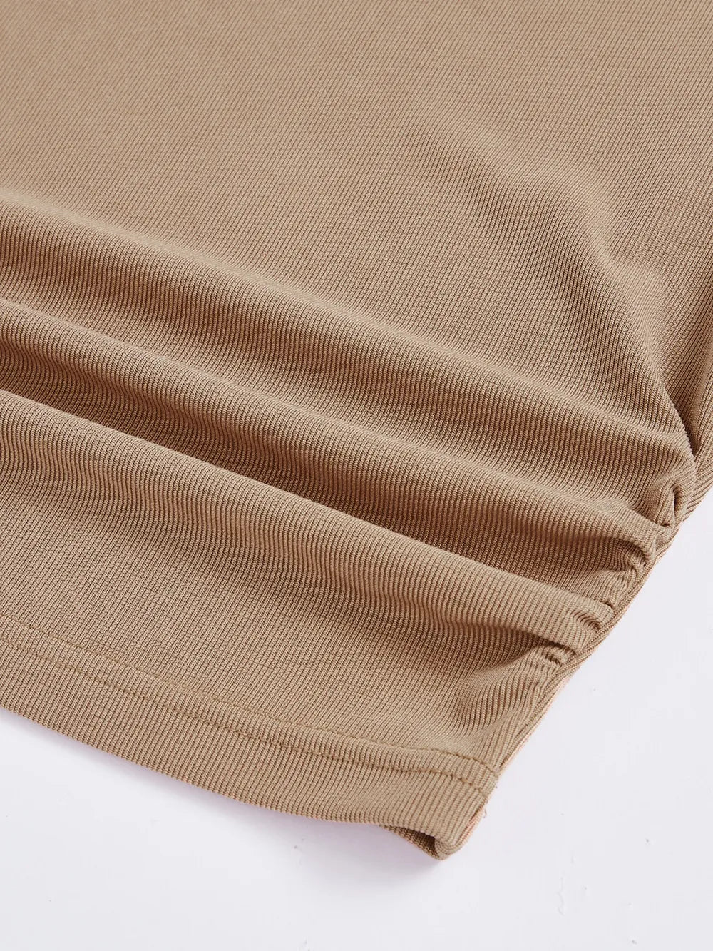 Round Neck Long Sleeve Top and Skirt Set