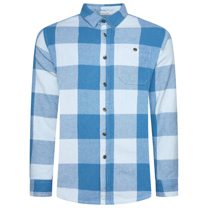 Fat Face Men's Brushed Cotton Check Shirt Long Sleeve Regular Fit S–3XL
