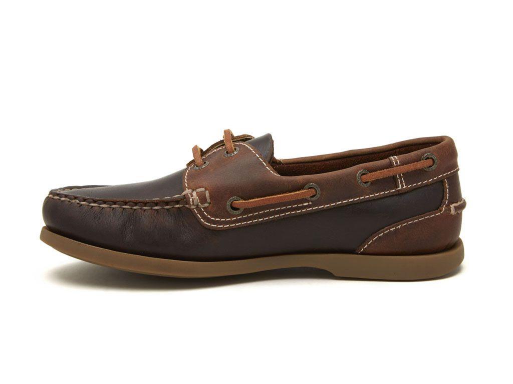Chatham Mens Leather Bermuda II G2 Walnut/Seahorse Boat Shoes