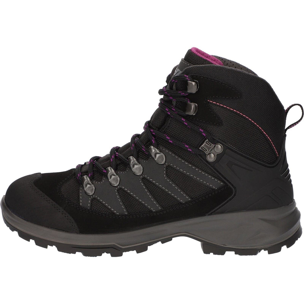 Hi-Tec Women's Clamber Boots in Charcoal/Viola 4 to 8