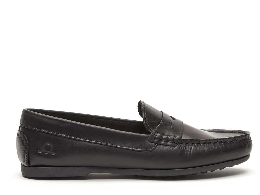 Chatham Mens Timor-Black Driving Moccasins