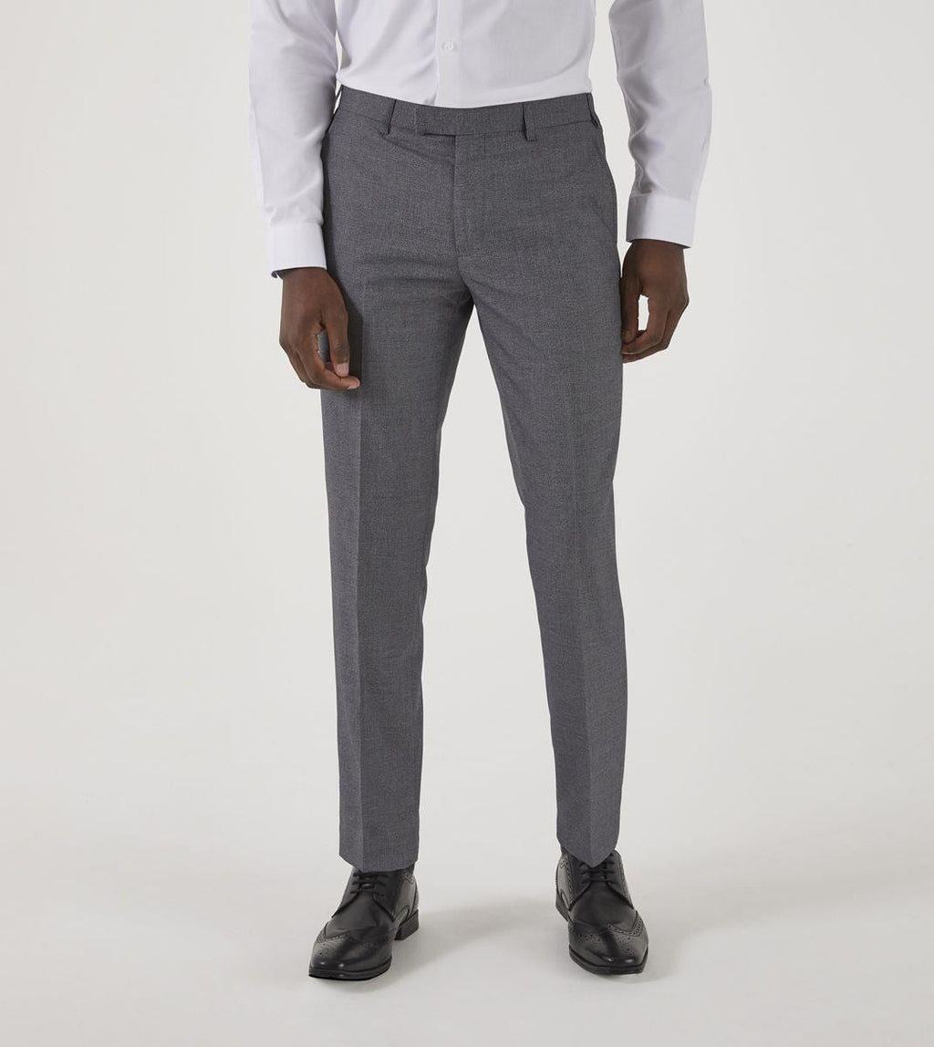Skopes Men's Harcourt Slim Fit Suit Trouser in Silver Waist 30 to 46