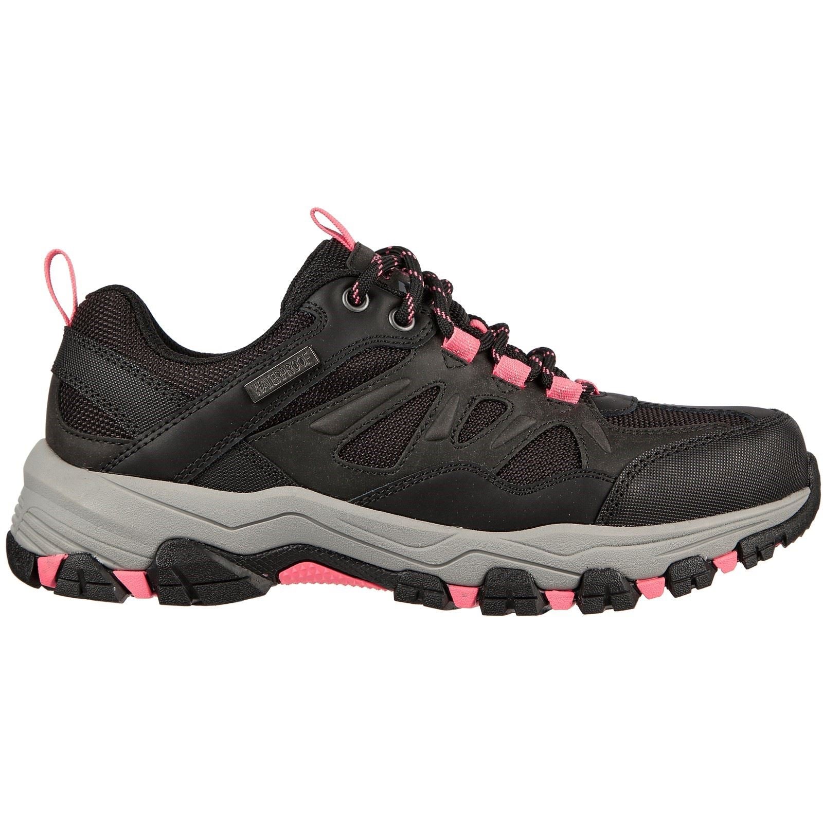 Skechers (GAR167003) Women's Selmen West Highland Hiking Wide Shoe in Black/Charcoal 4 to 8
