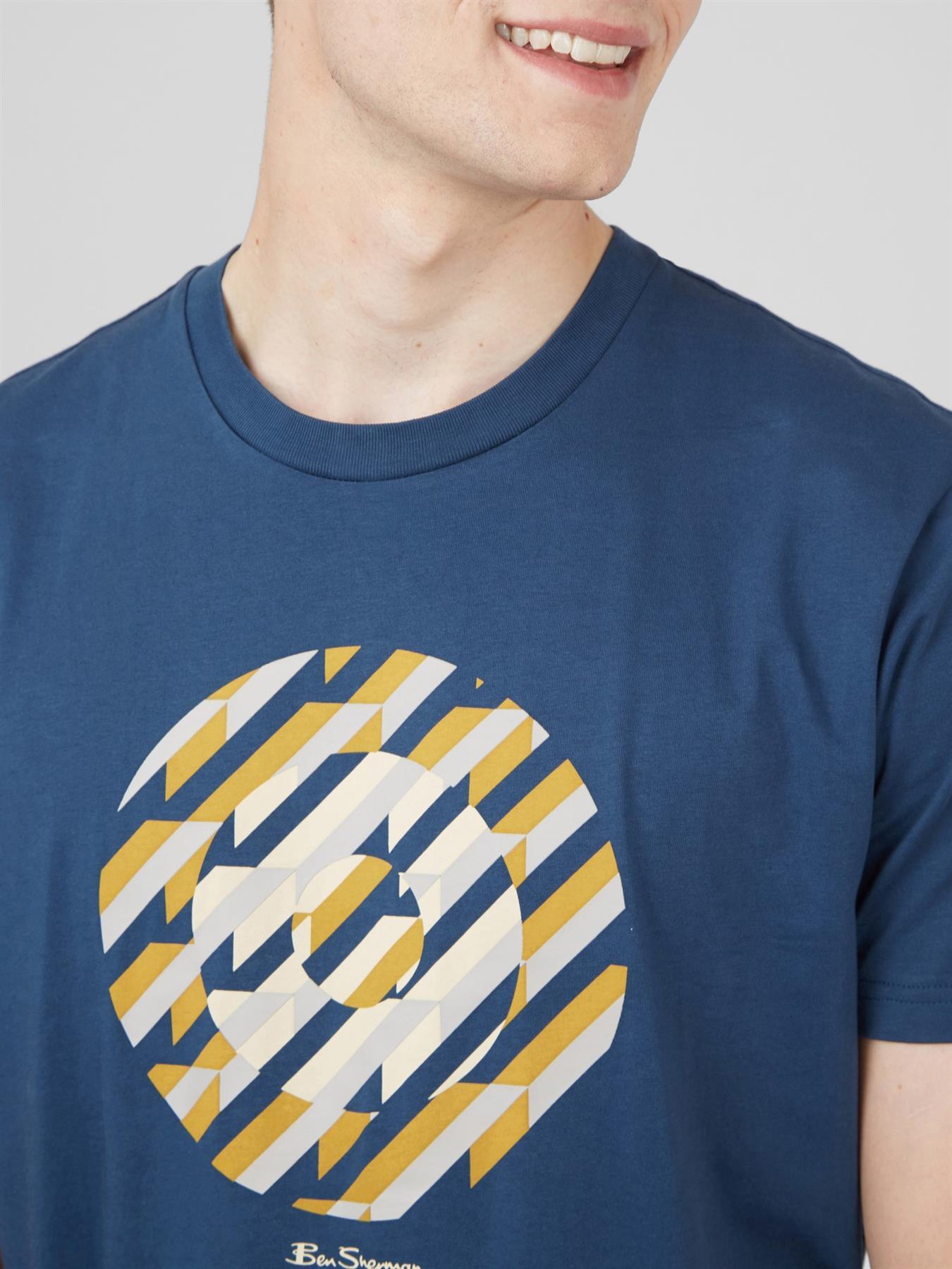 Ben Sherman Original Abstract Target Tee in 2XL-5XL