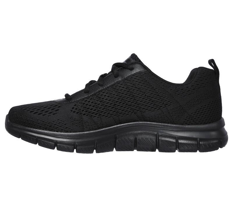 Skechers Men's Wide Fit Track - Moulton Shoes in Black, Sizes 9 to 13