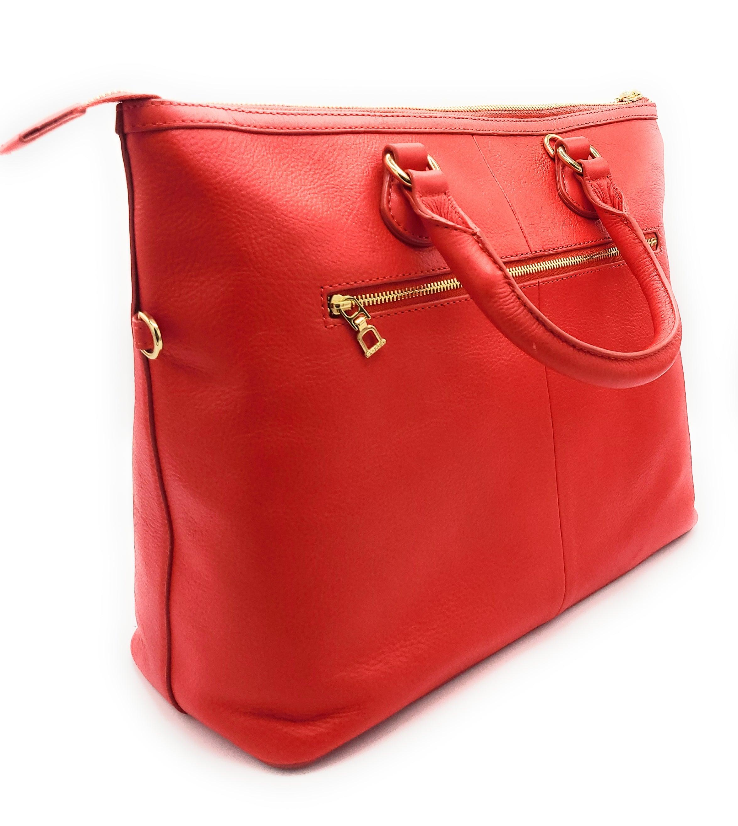 SADDLER SIENNA Real Leather Designer Tote Bag with Detachable Strap