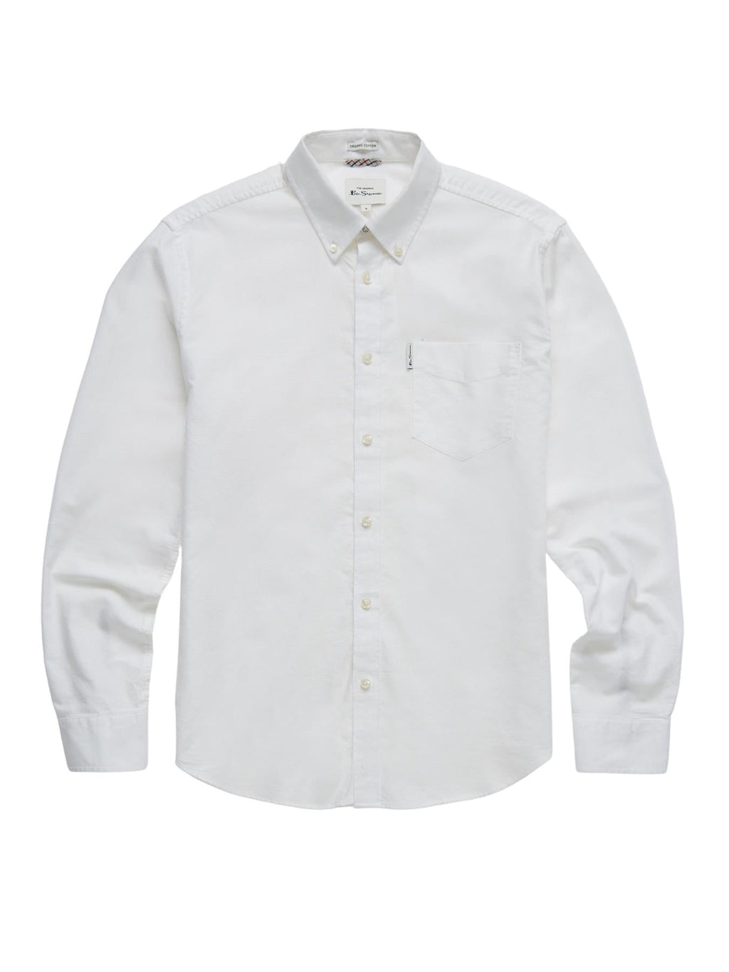 Ben Sherman Mens Organic Cotton Oxford Shirt Long Sleeve 2XL–5XL