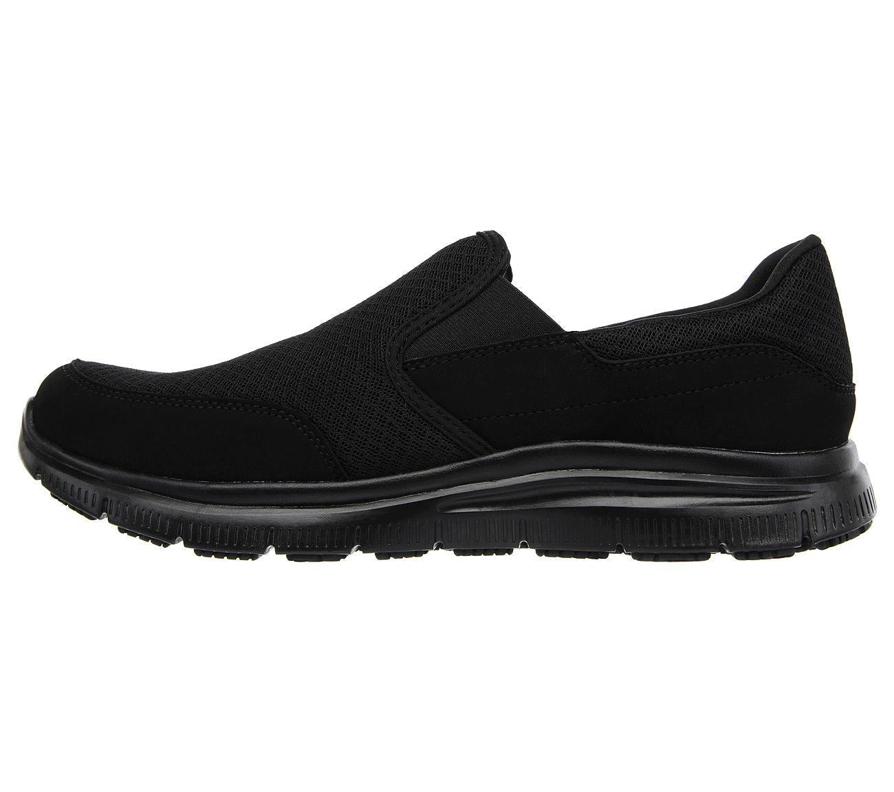 SKECHERS Men's Relaxed Fit - Flex Advantage - Mcallen SR Work Shoes in Black