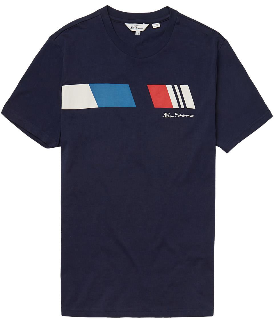 Ben Sherman Original Abstract Target Tee in 2XL-5XL