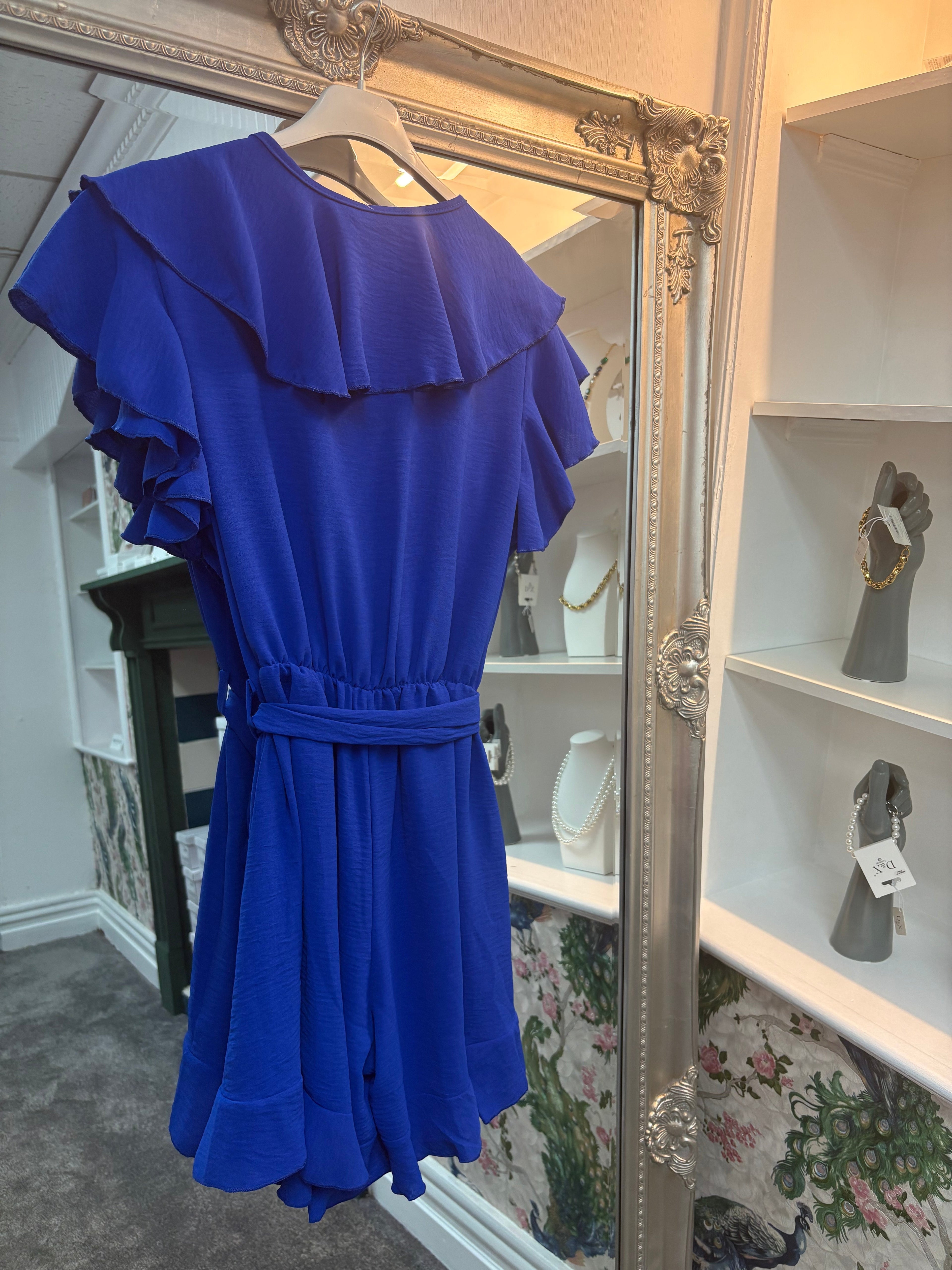 Frill Sleeve Playsuit – One Size Fits UK 8–14