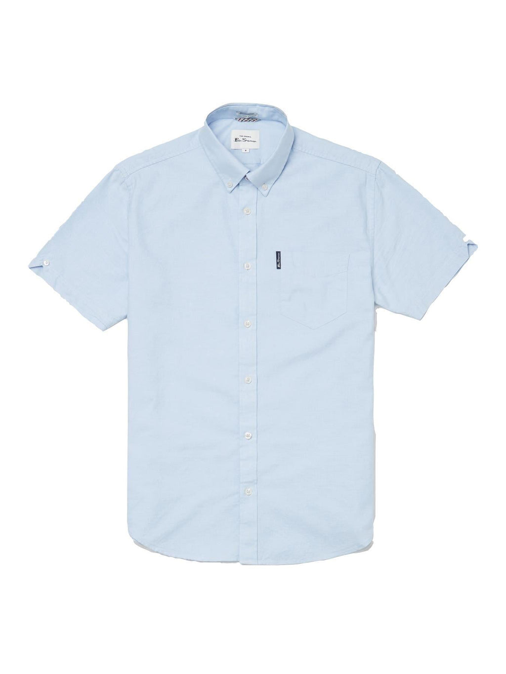 Ben Sherman Mens Big Size Short Sleeve Organic Cotton Oxford Shirt (65095) 2XL-5XL, 4 Colours