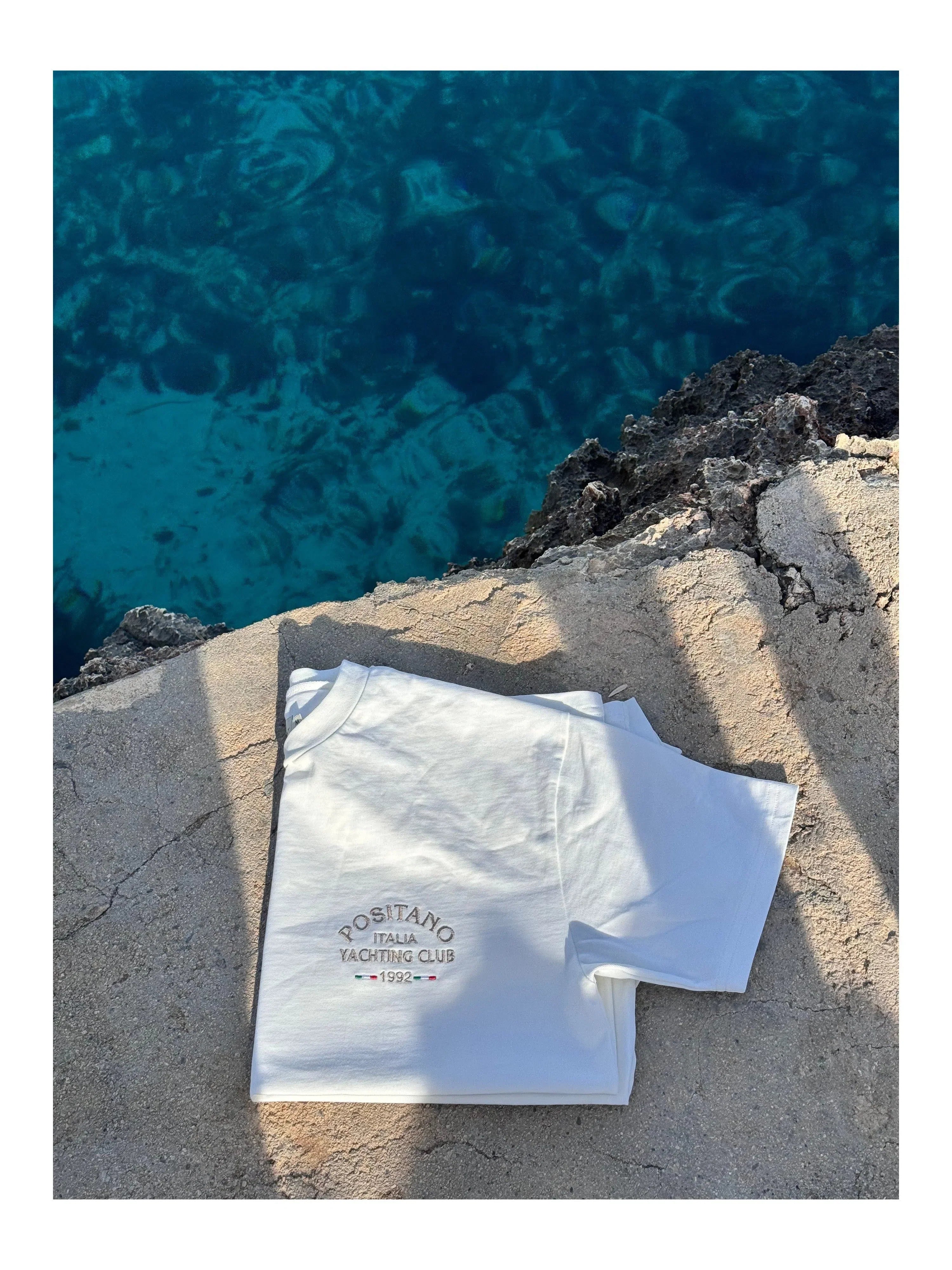 White Positano Small Logo T-Shirt