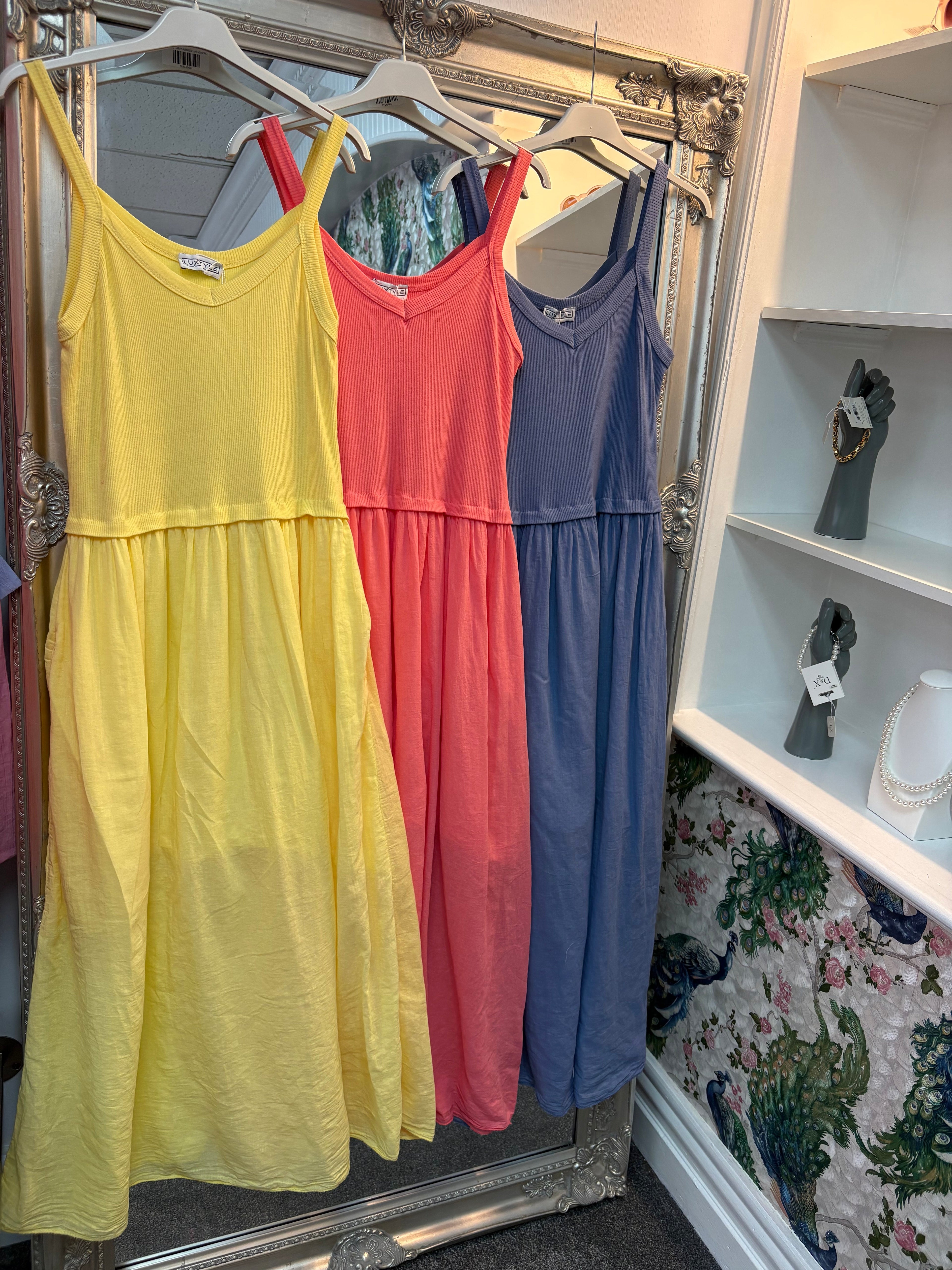 Luxtyle Ribbed Top Dress – One Size Fits 8–18