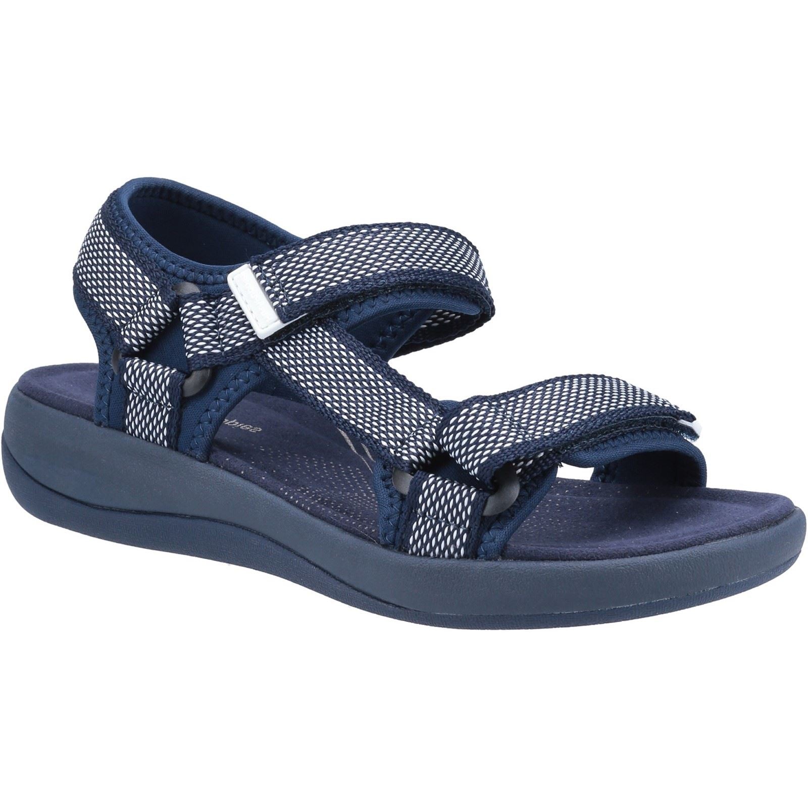 Hush Puppies Sara Quarter Strap Sandal Ladies in Navy