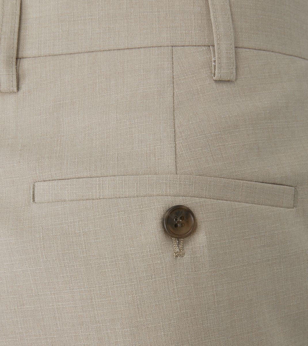 Skopes Caspian Suit Tailored Fit Trouser For Men ins Stone Beige, 30W-58W