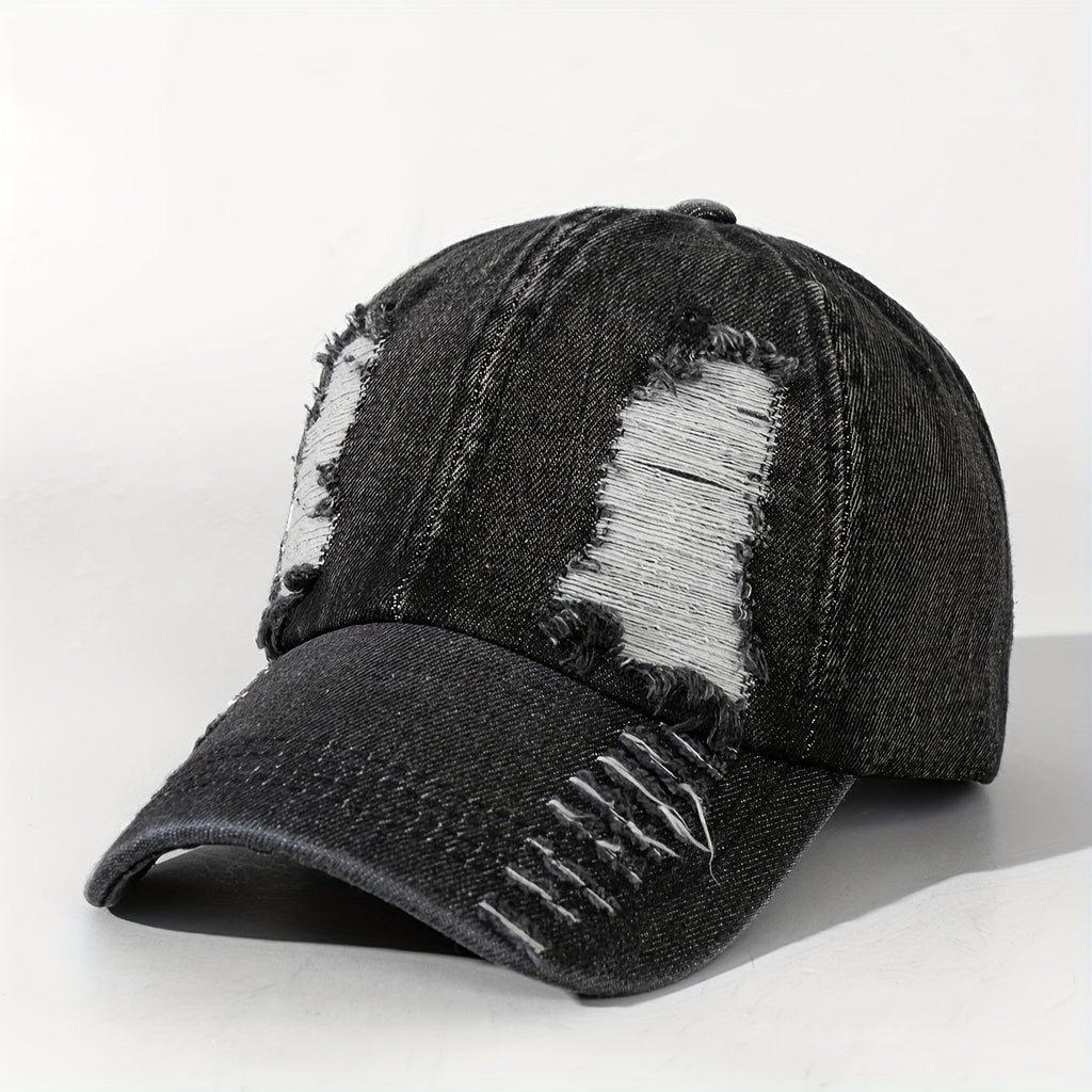 Double-Sided Large Hole Street Style Patchwork Color Stitched Dad Cap