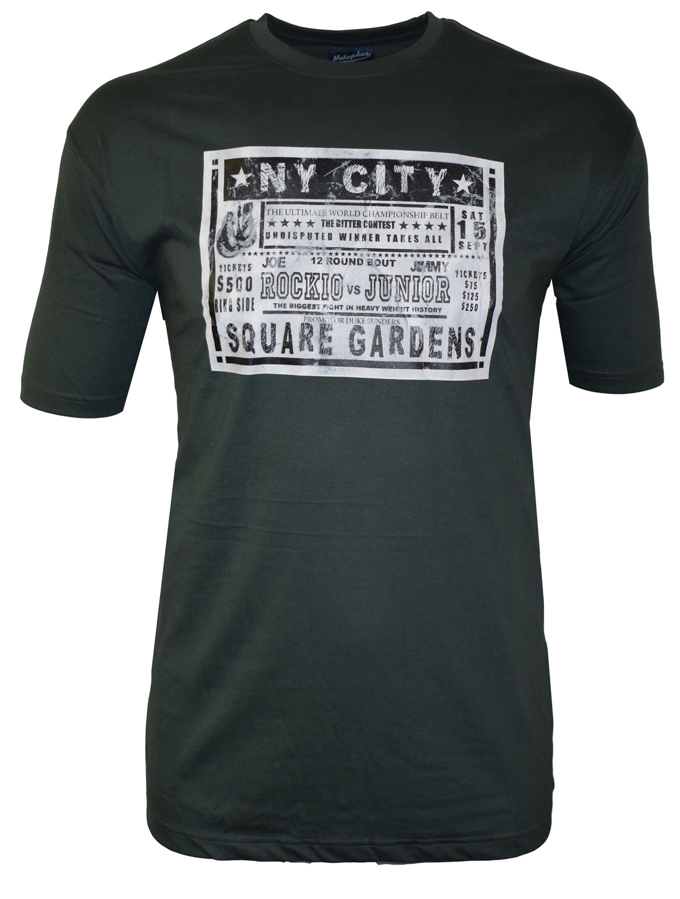 Metaphor Pure Cotton Printed T Shirt (AW18) in Size 2XL to 6XL, Multiple Options